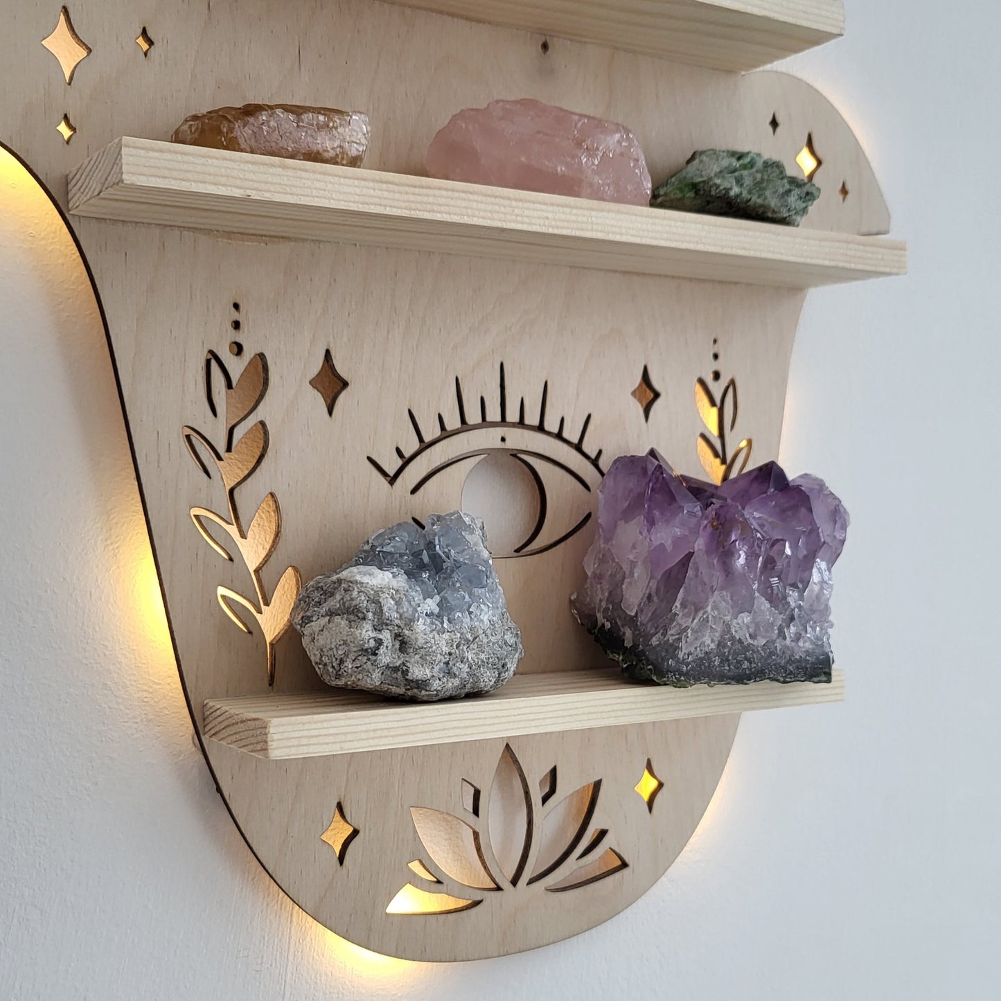 Hamsa Hand Shelve for crystals