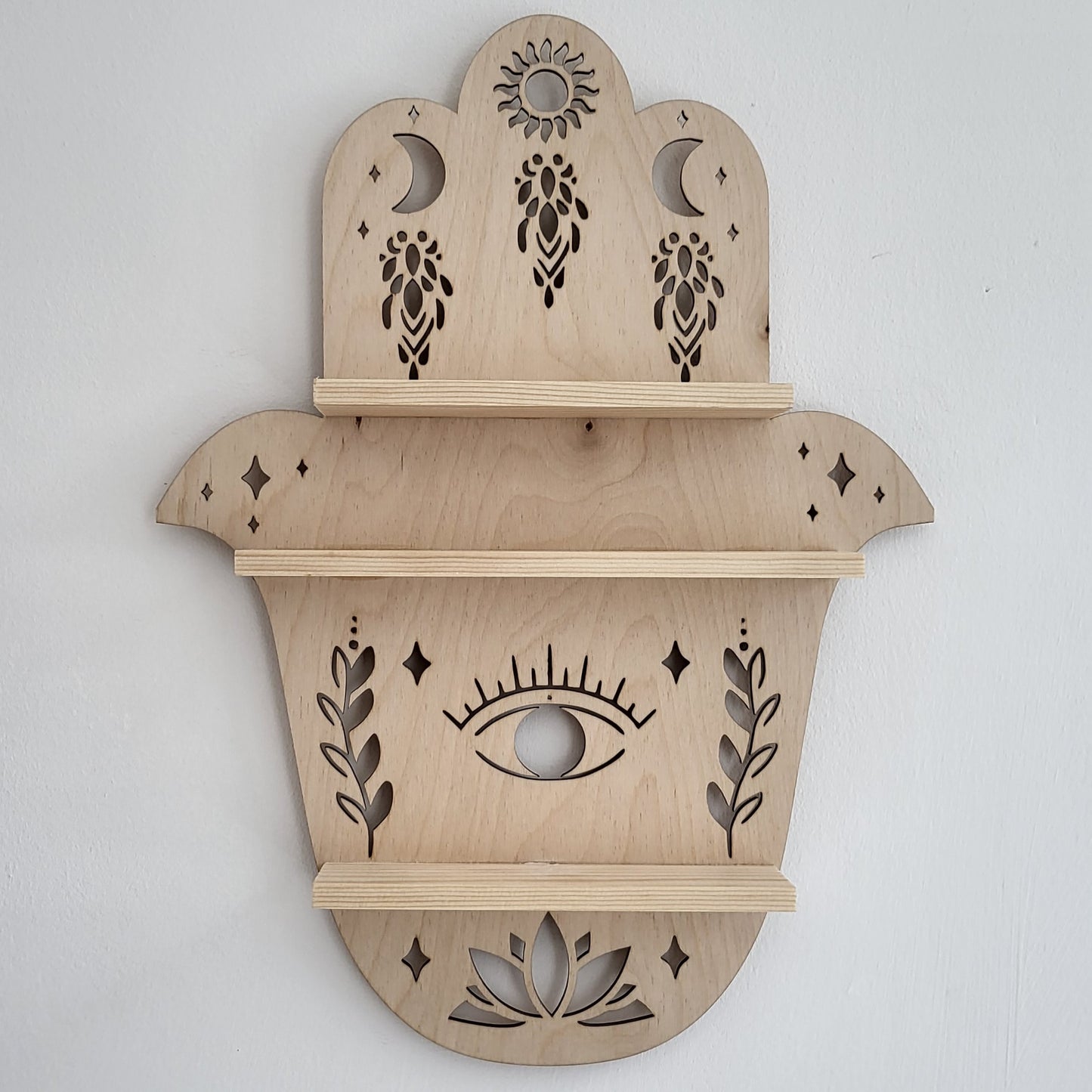 Hamsa Hand Shelve for crystals