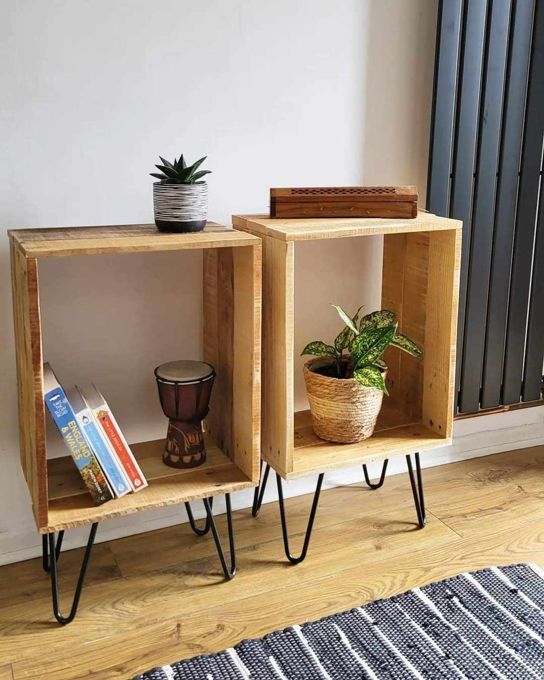 Wooden side tables